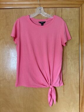Vera Wang Pink Tie Top